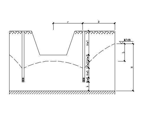 降水、沉井及顶管施工方案简图