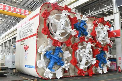 首台永磁驱动矩形顶管机专为深圳项目掘进而造 然后分解成6个圆形盾构机